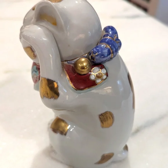 Vintage Kutani Menecki-neko porcelain cat - Picture 6 of 7